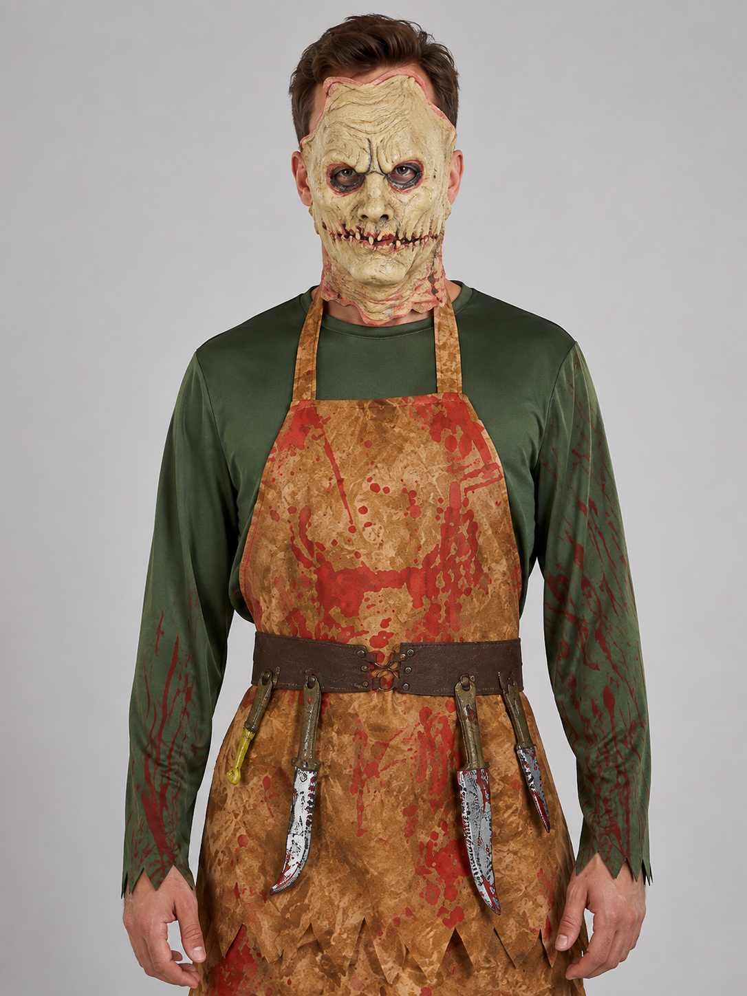 Zombie Costume with Mask and Apron