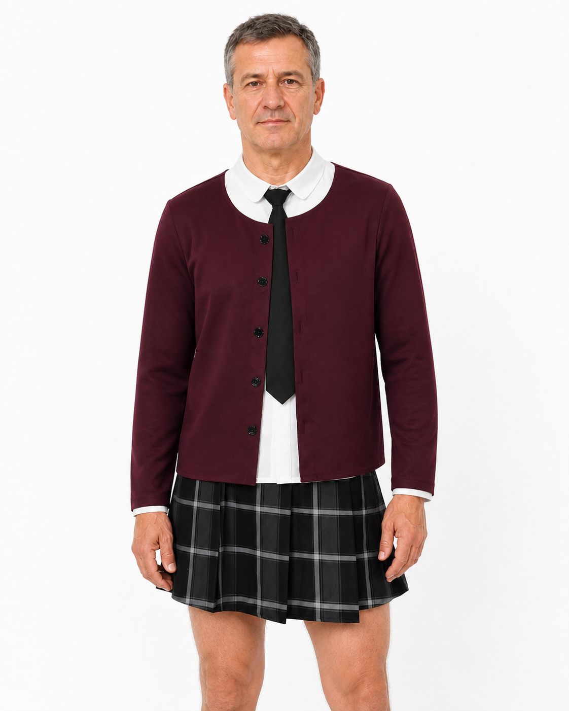 Cosplay Costume: Cardigan, Shirt, Tie, Skirt Costumes detail 3