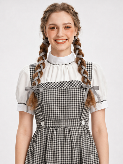 Dorothy Checkered Cosplay Dress with Apron