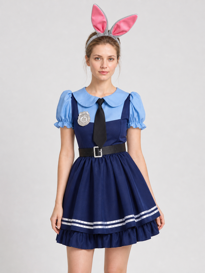 Judy Cosplay Costume, Dress with Accessories Costume Dresses detail 3