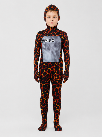 Lava Gorilla One-Piece Jumpsuit Costume for Cosplay Costumes detail 3