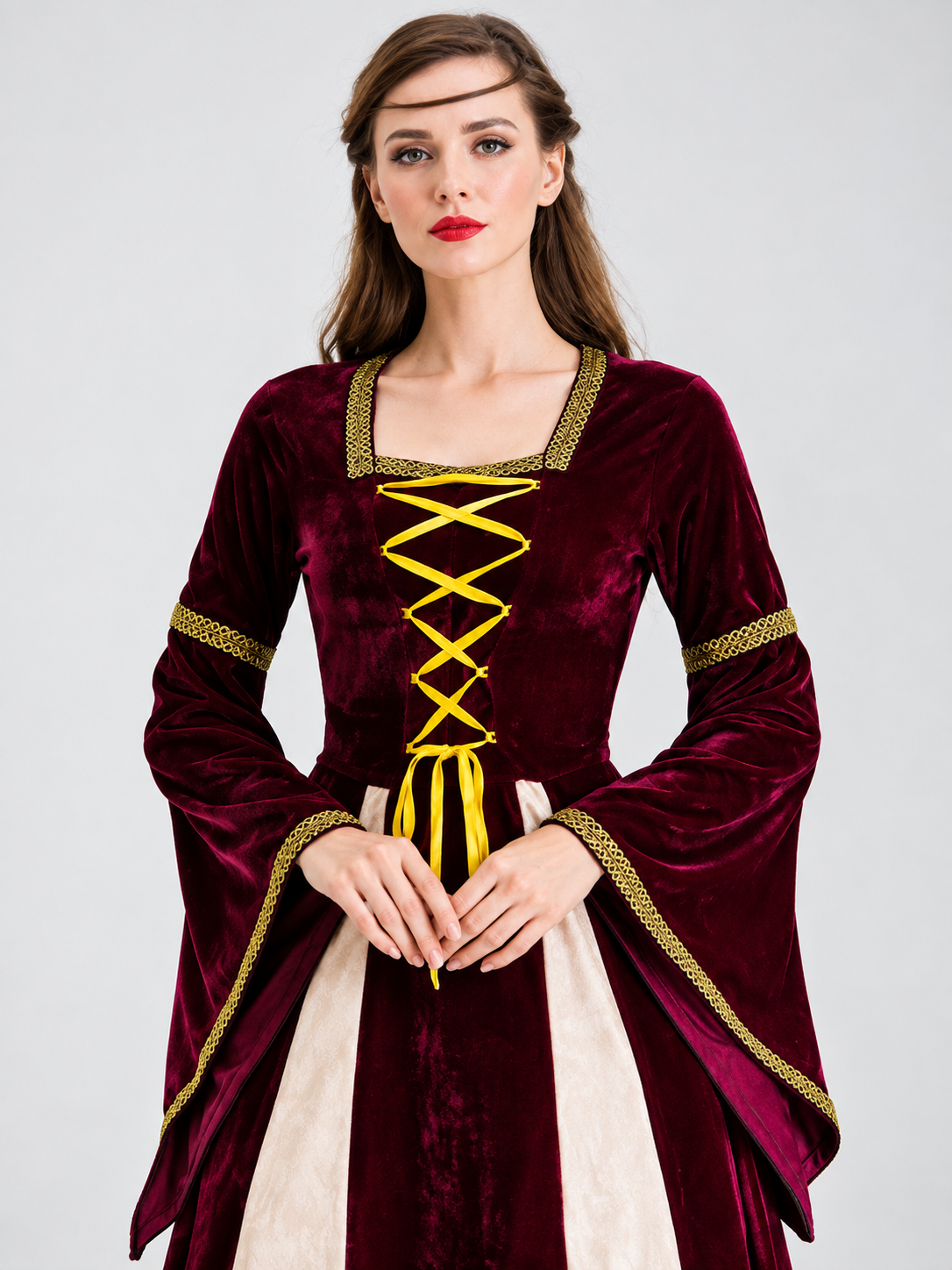 Halloween Carnival Dress, Dark Burgundy