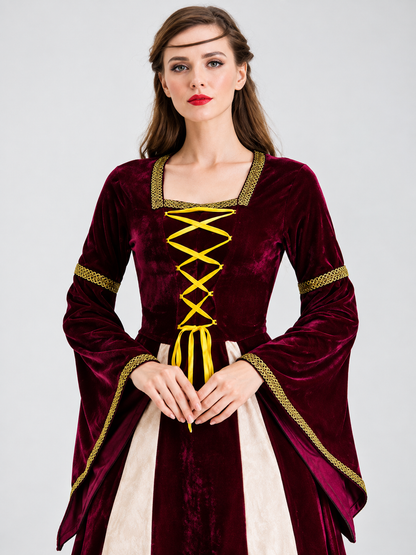 Halloween Carnival Dress, Dark Burgundy