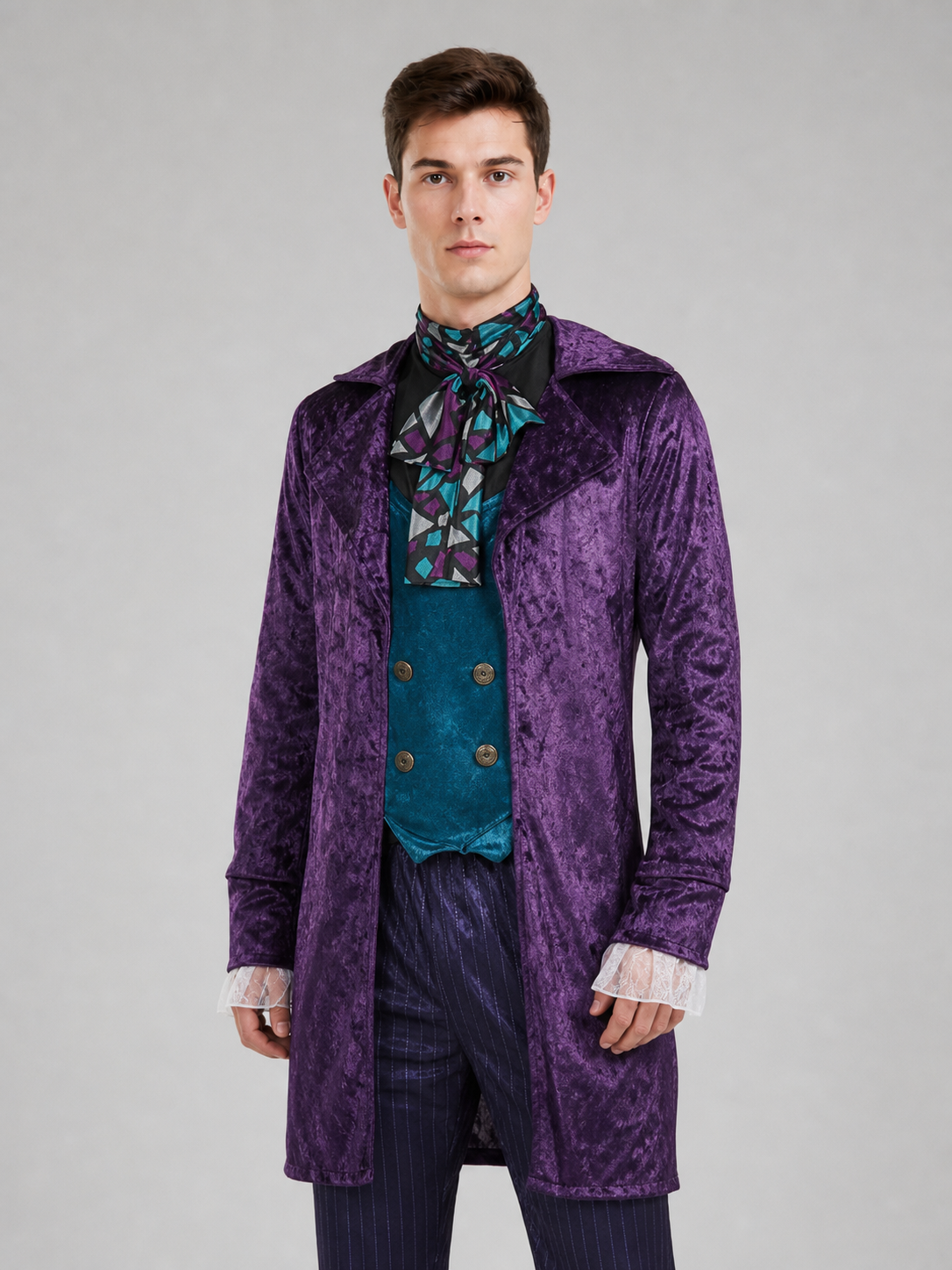 Theatrical Costume with Top Hat, Purple Ensemble