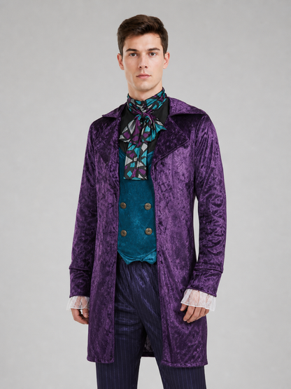 Theatrical Costume with Top Hat, Purple Ensemble