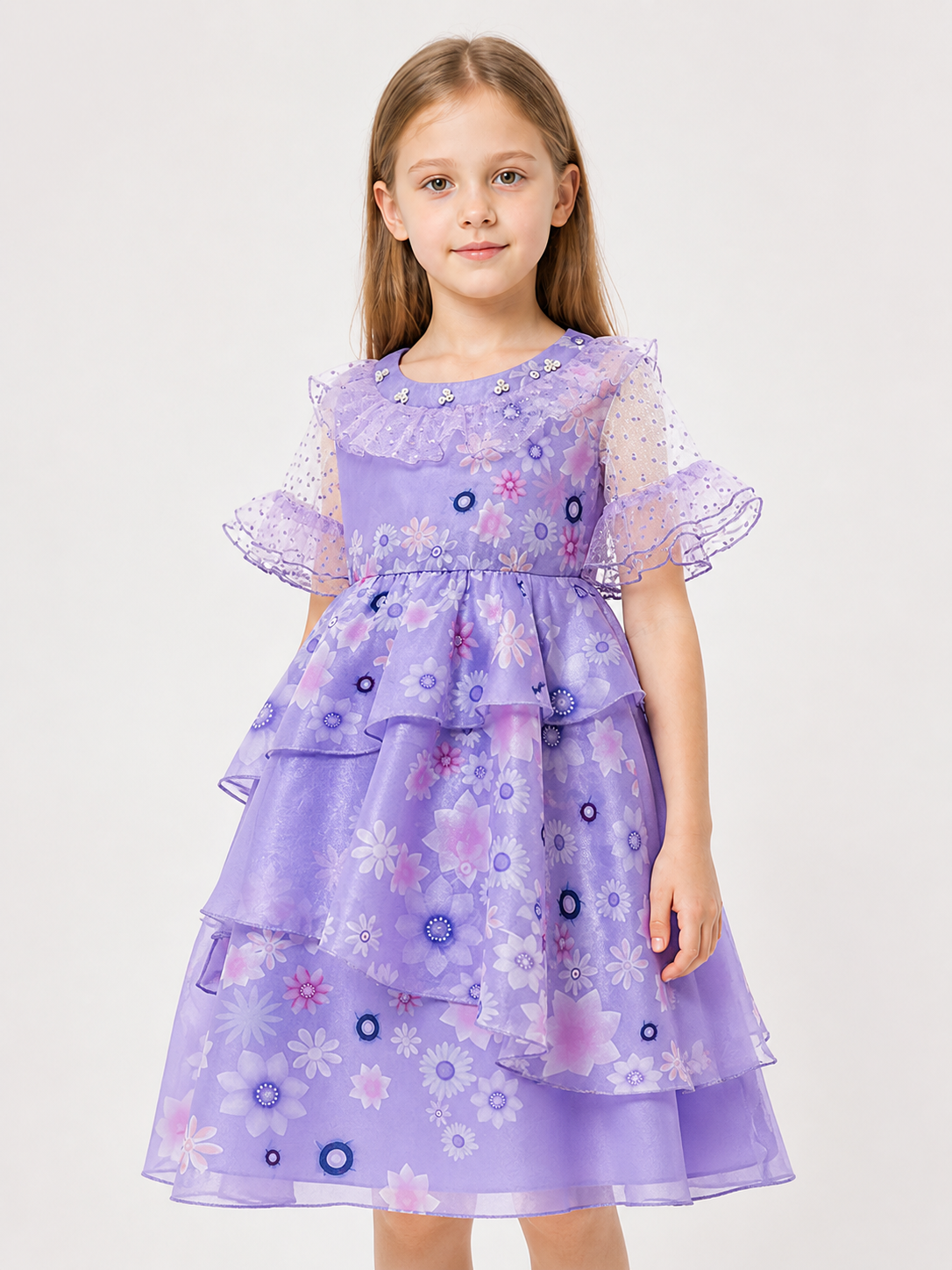 Halloween Princess Costume with Flowers Costumes detail 2