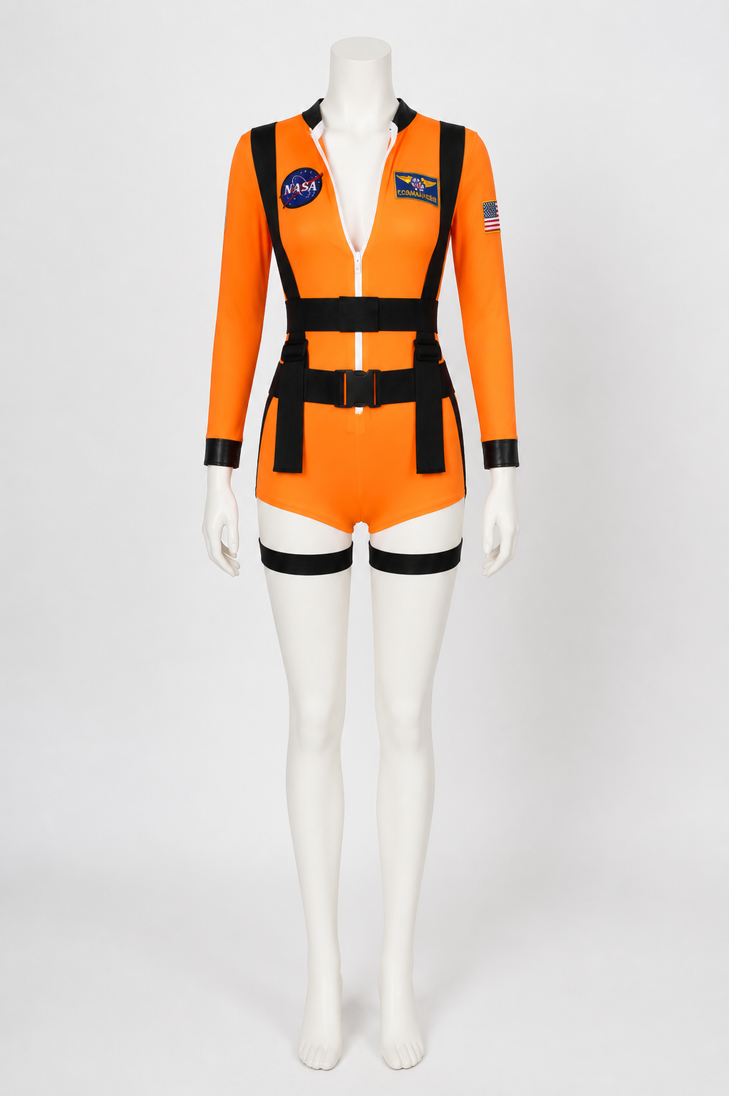 Orange Pilot Romper with Straps product detail 3
