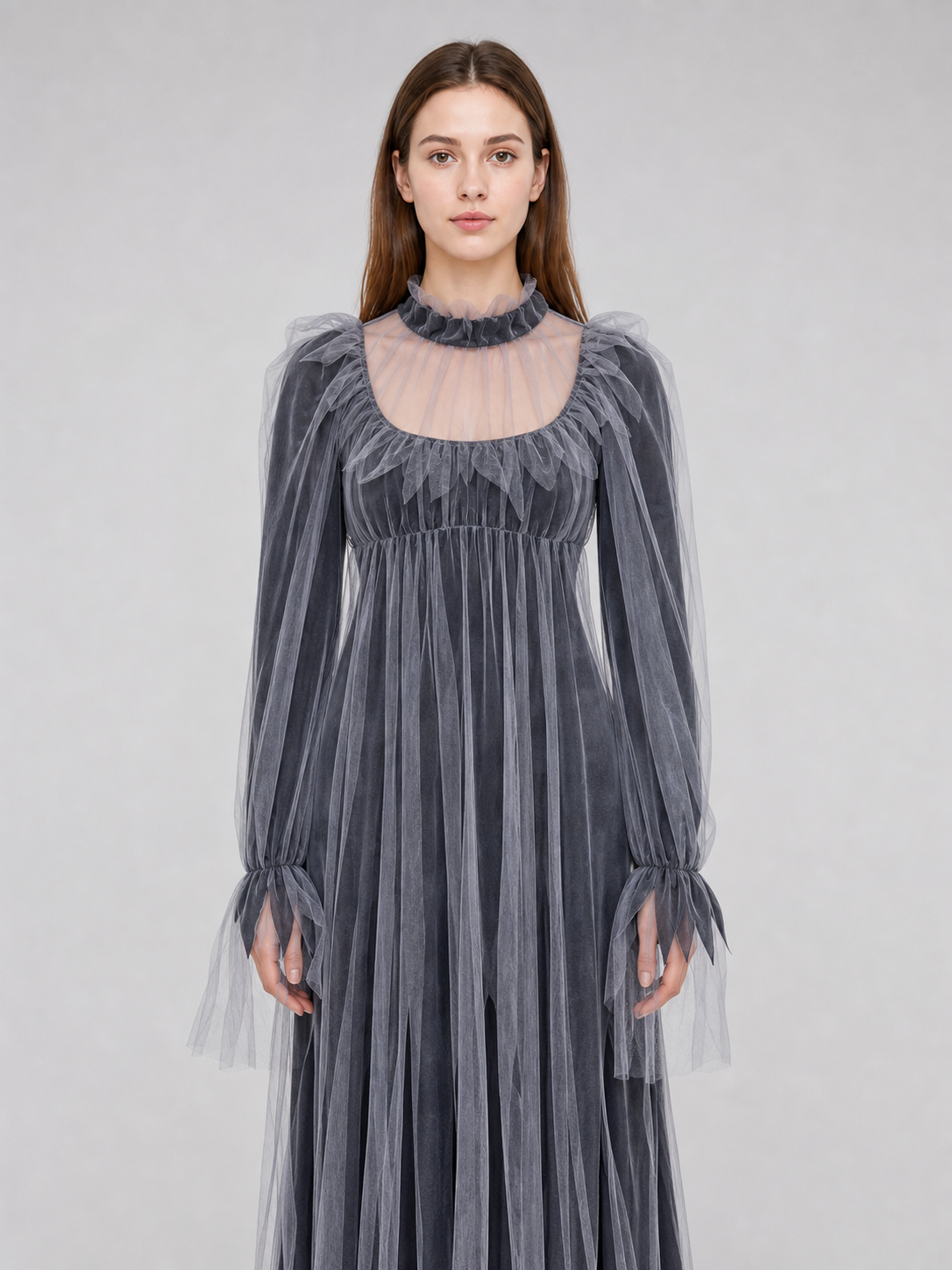 Gothic Maxi Dress for Halloween and Cosplay