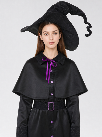 Witch Costume with Hat and Cape Costume Capes detail 2