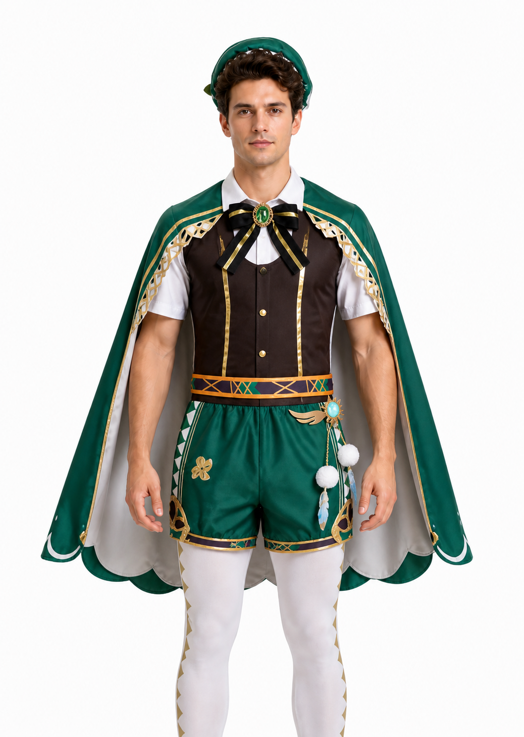 Venti Anime Cosplay Costume with Cape and Hat Costume Capes detail 3