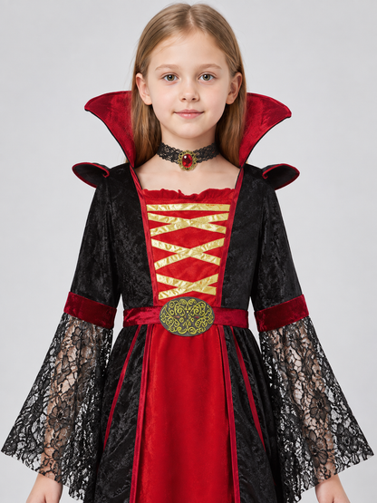 Vampire Costume: Dress with Choker