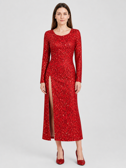 Fairy Godmother Dress from Shrek 2, Red, with Sequins Costume Dresses detail 3