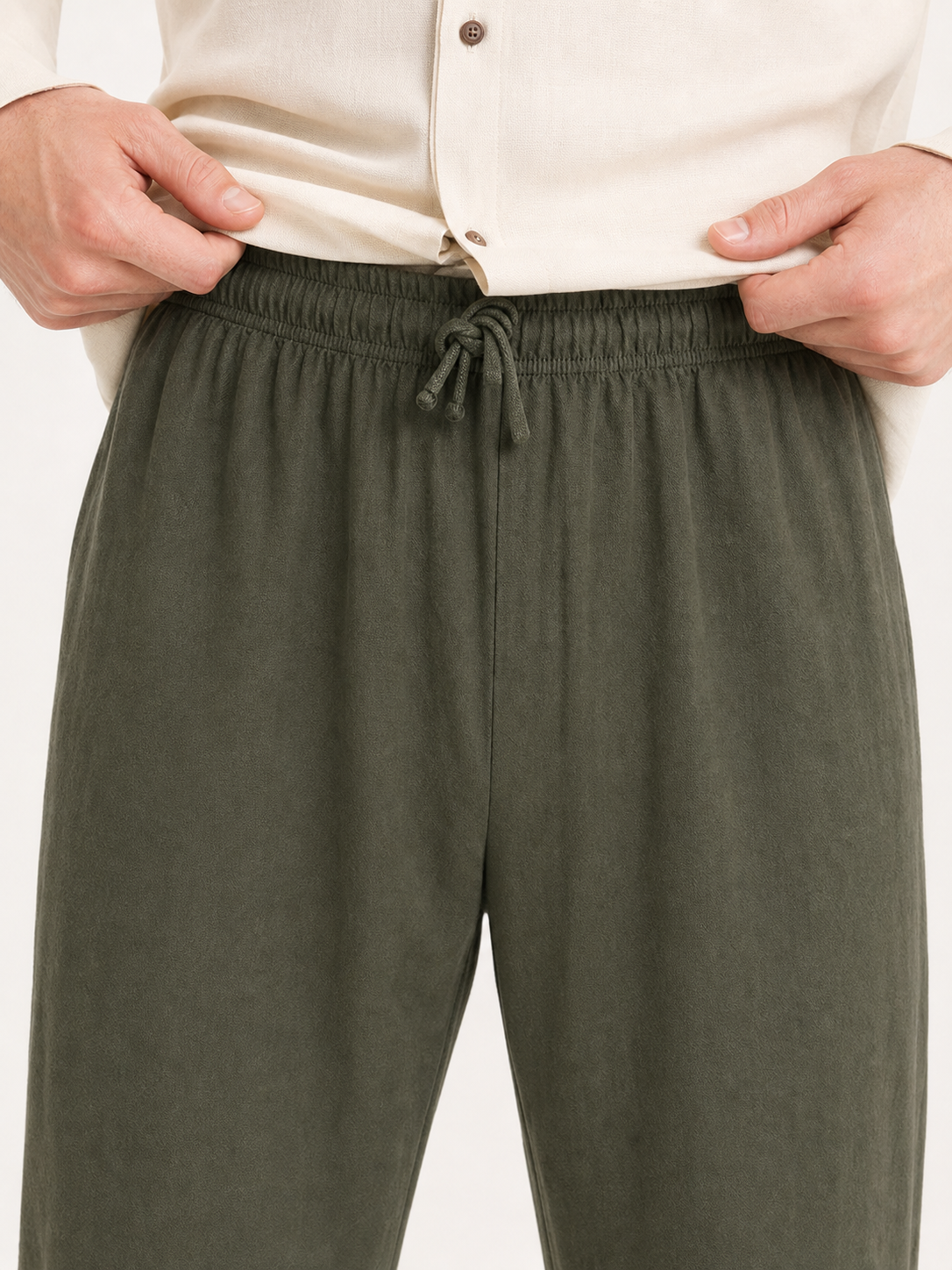 Men's Loose-Fit Pants with Drawstrings