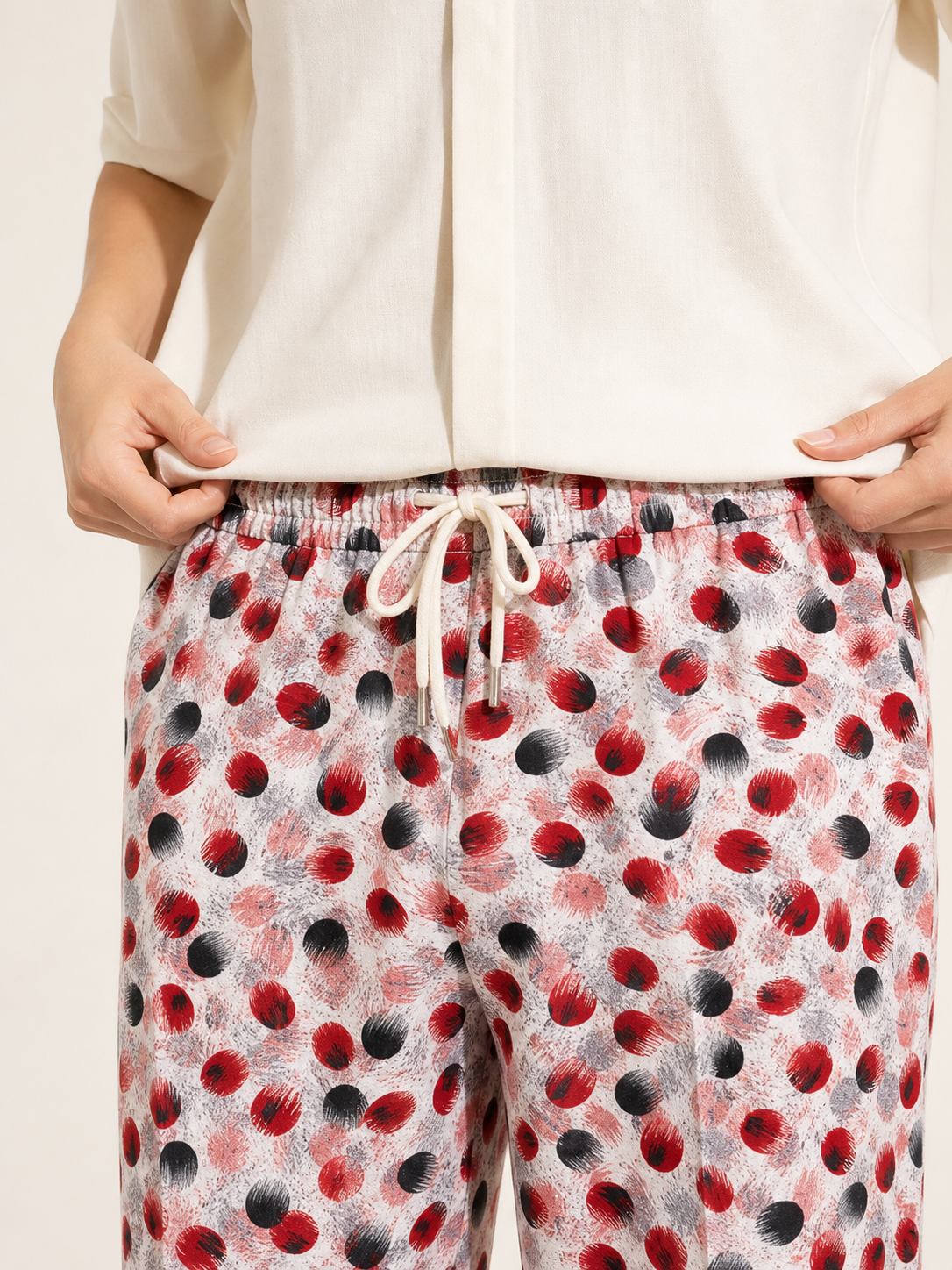 Women's printed set, T-shirt and long pants