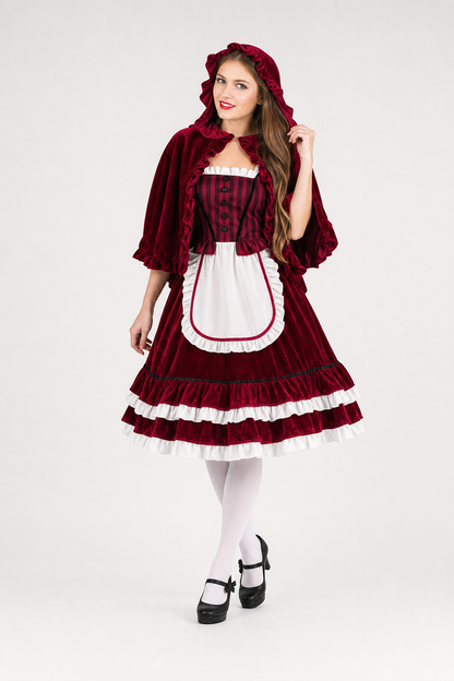 Little Red Riding Hood Costume with Cape
