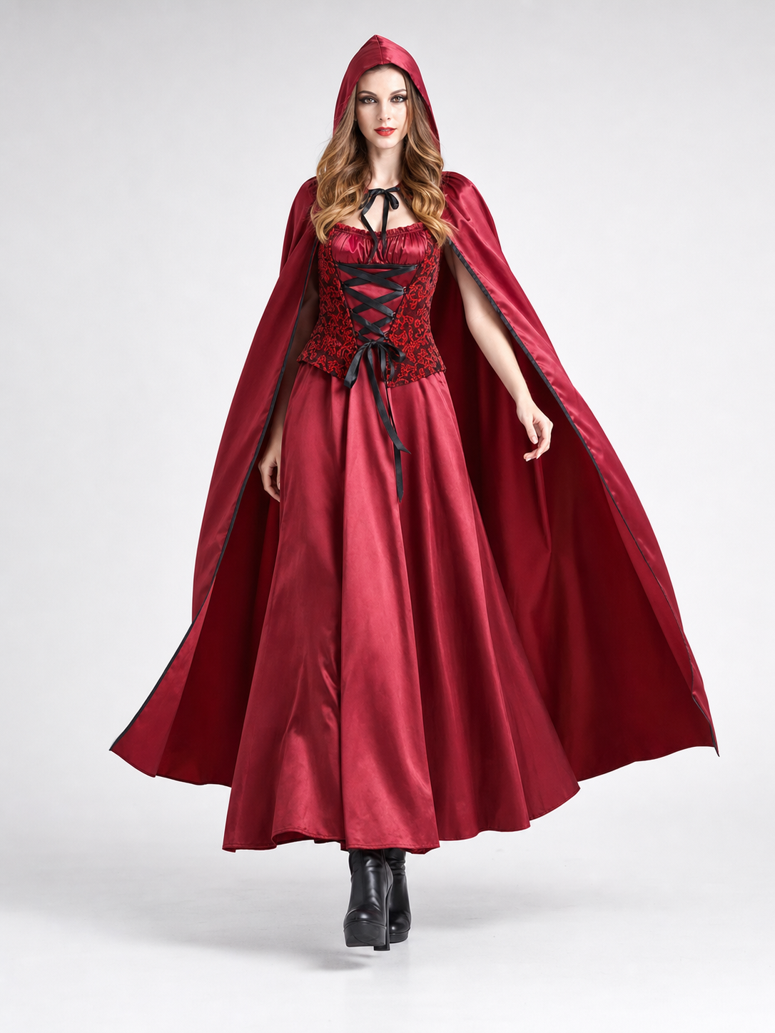 Little Red Riding Hood Carnival Costume with Hood