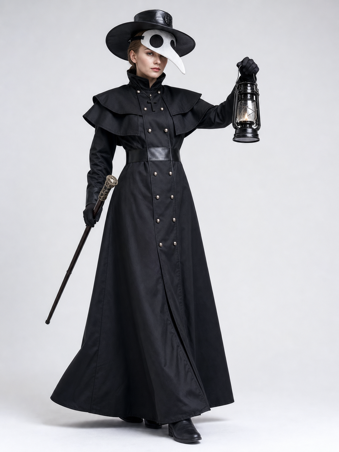 Halloween Plague Doctor Costume with Mask