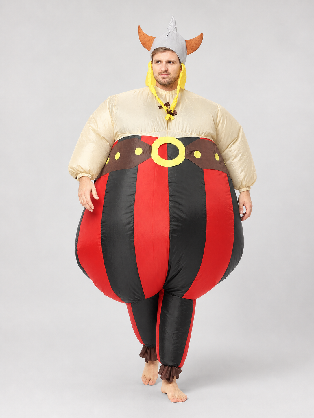 Inflatable Viking Costume with Helmet for Parties