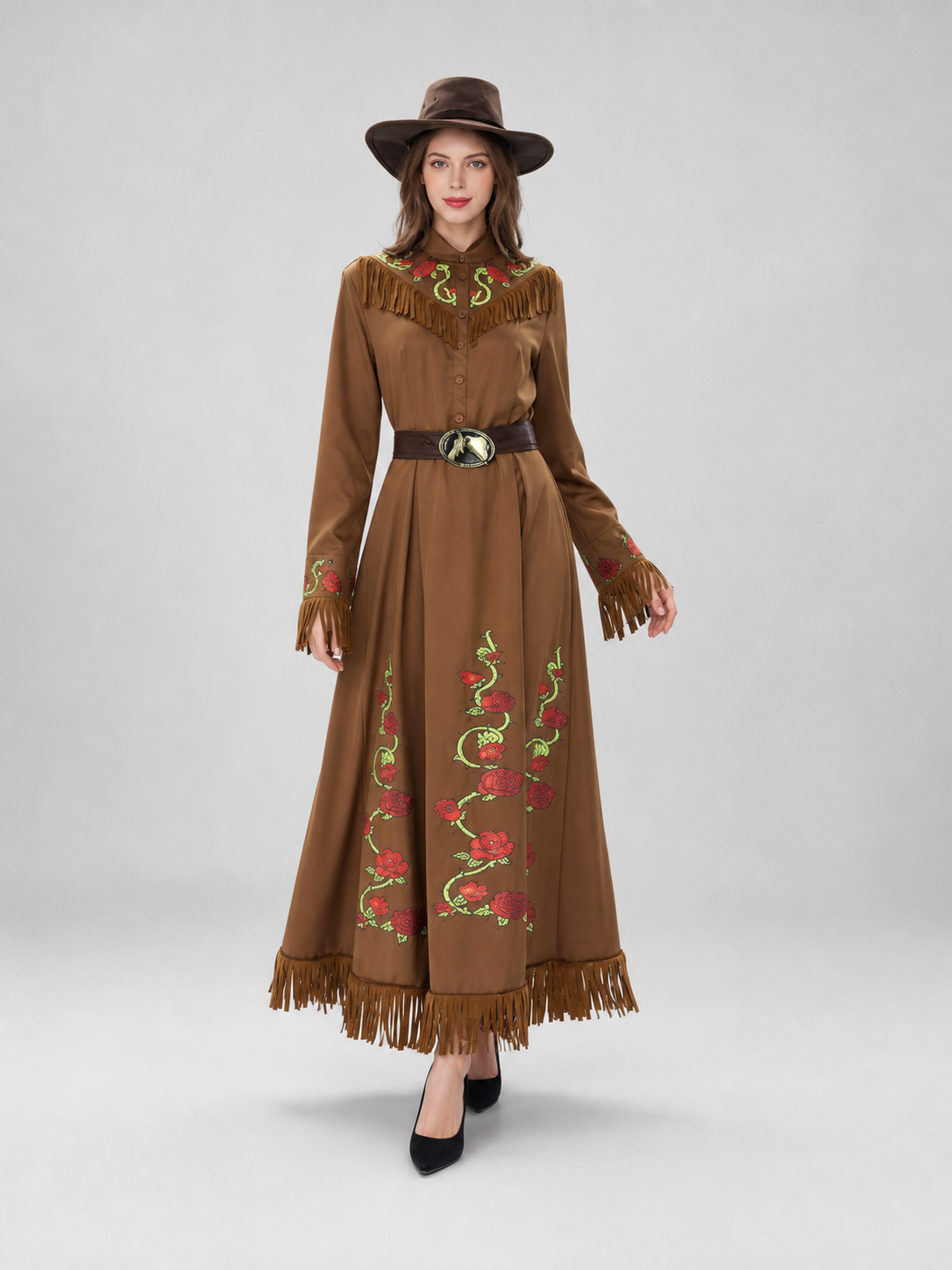 Western-style carnival dress with hat