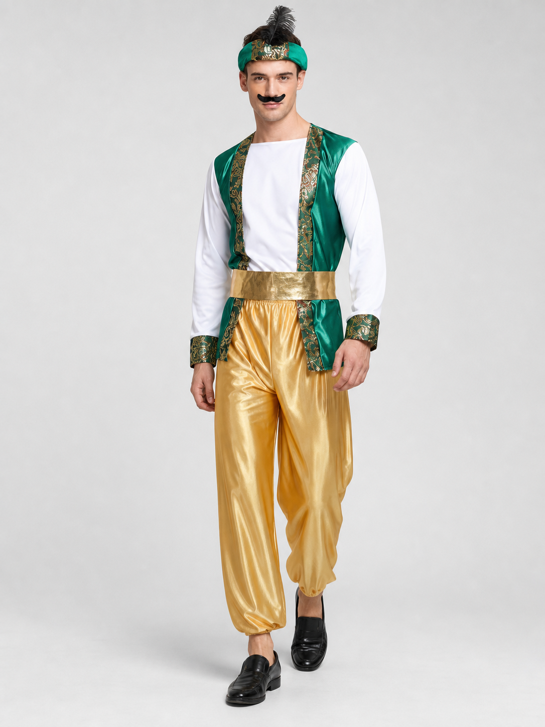 Aladdin Carnival Costume with Vest and Harem Pants