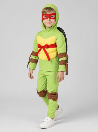 Kids' Ninja Turtles Costume with Mask and Pants