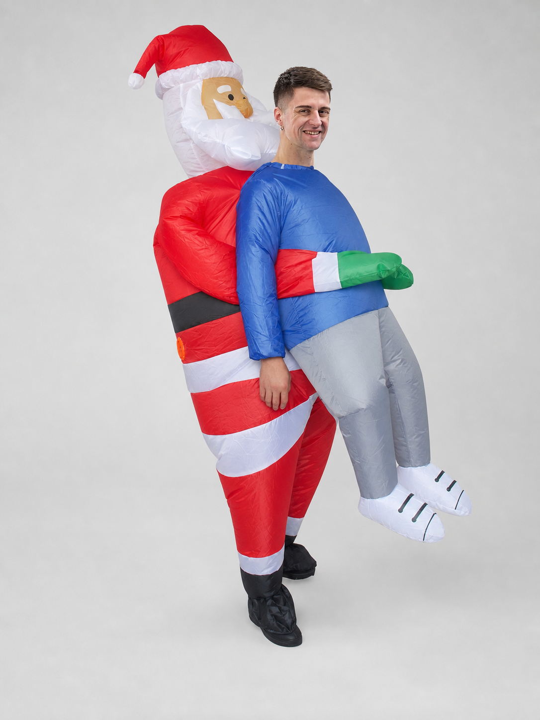 Inflatable Santa Costume with a Person