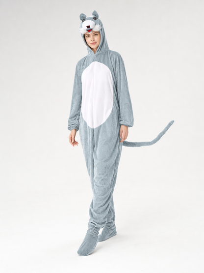Carnival Jumpsuit with Hood and Ears