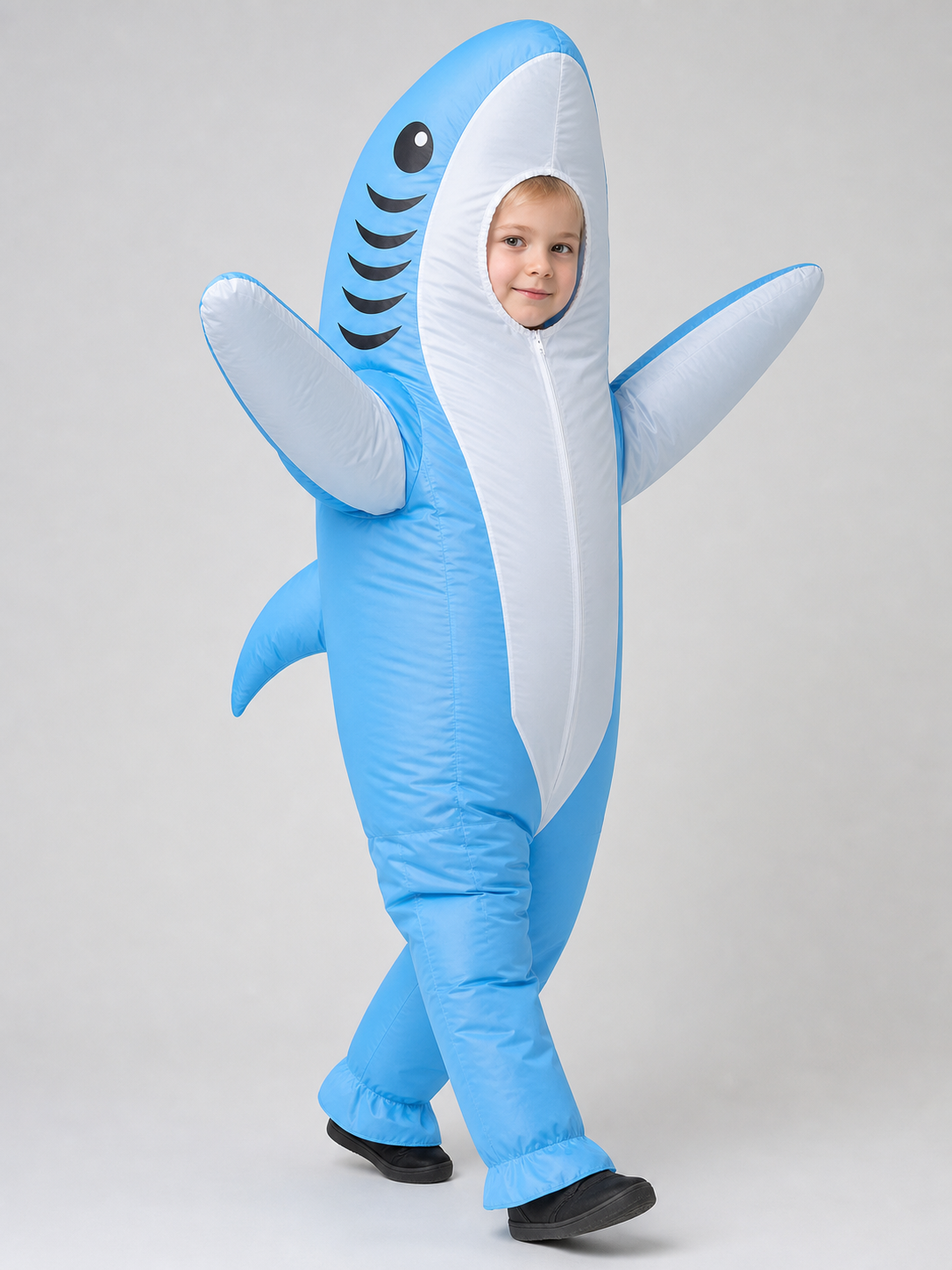 Inflatable Shark Costume with USB Fan for Parties