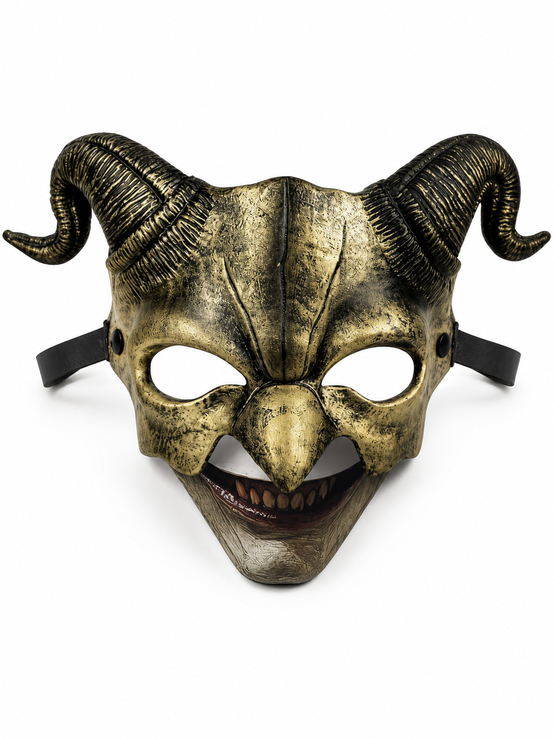 Demonic half mask for Halloween and cosplay