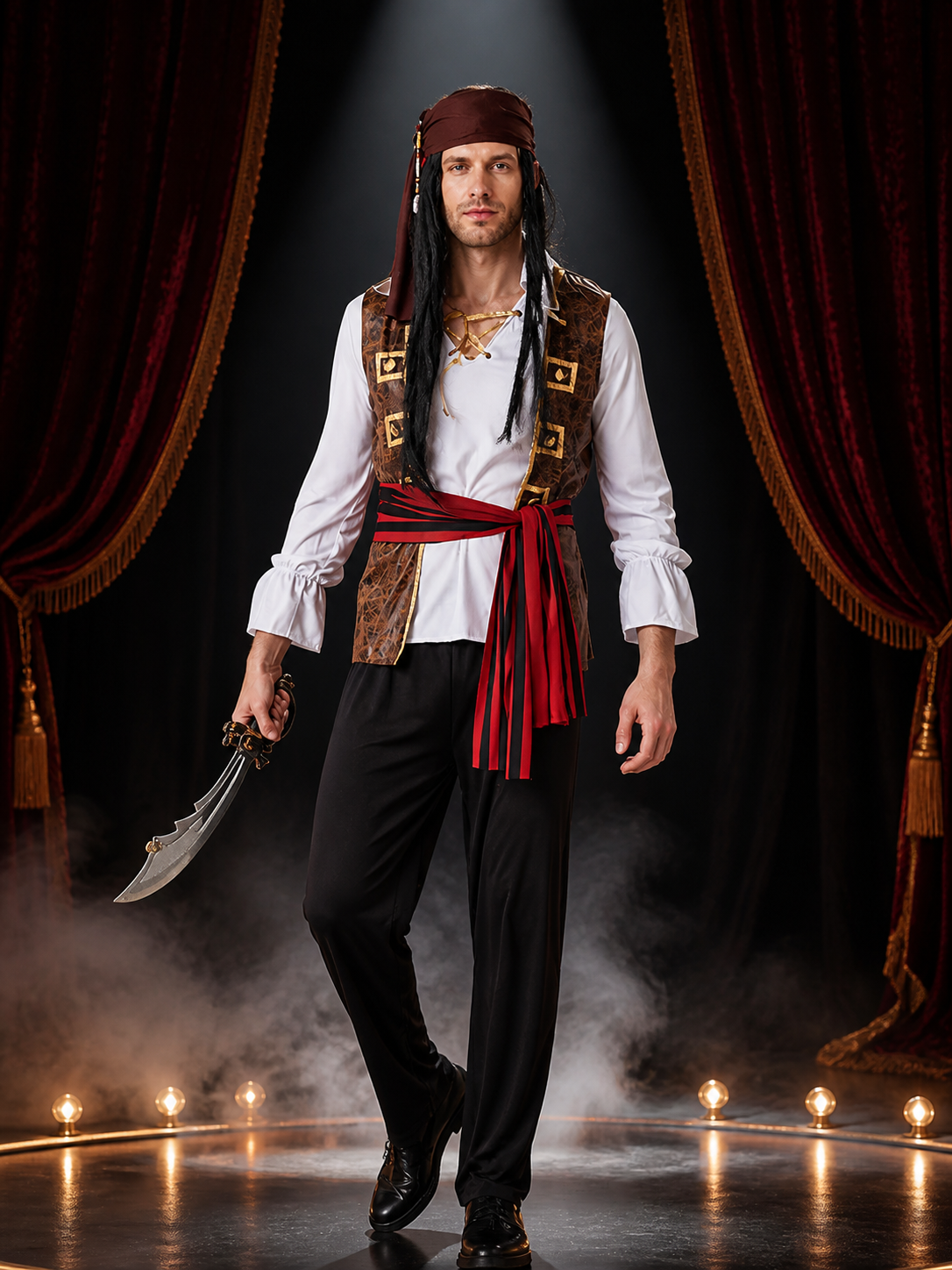 Pirate Costume HD11034 for a Masquerade and Halloween Look Costumes detail 3