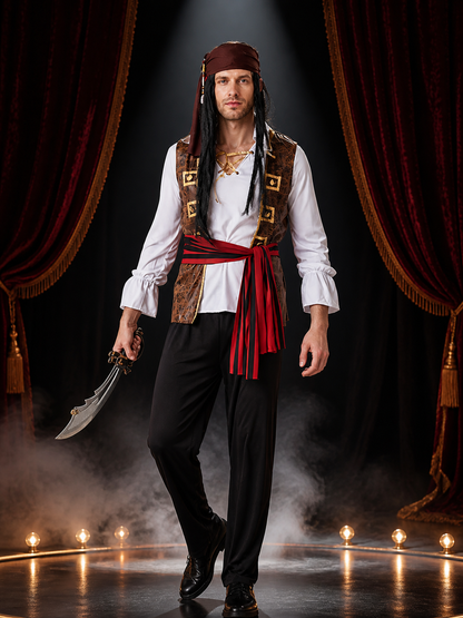 Pirate Costume HD11034 for a Masquerade and Halloween Look Costumes detail 3