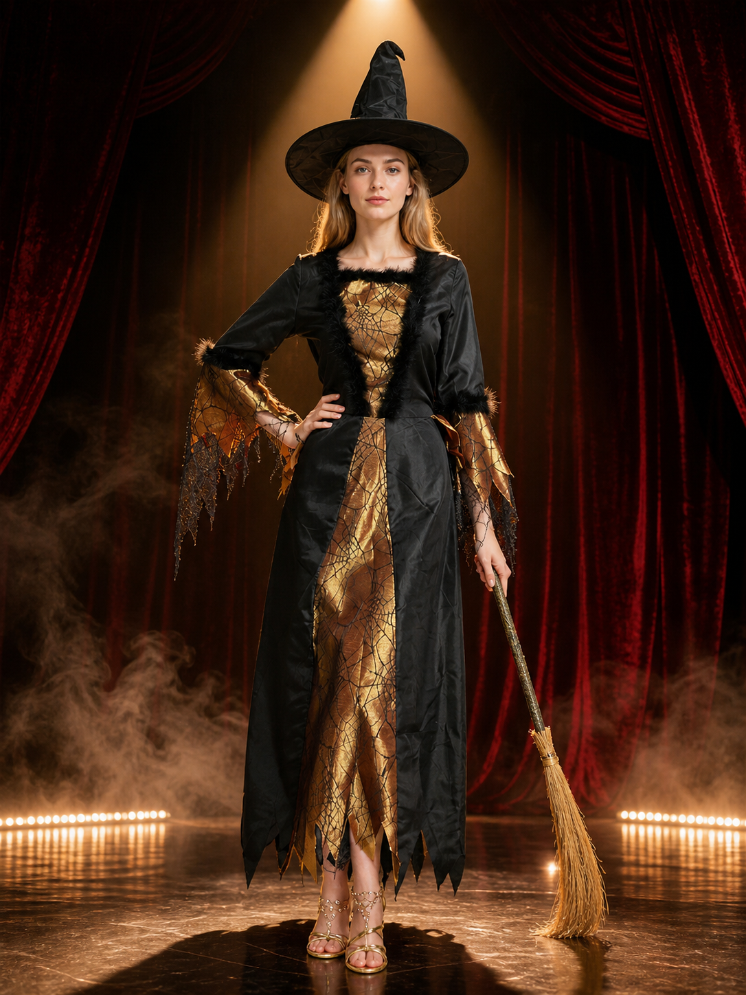 Women's Witch Costume w-y913 for Halloween Costumes detail 3