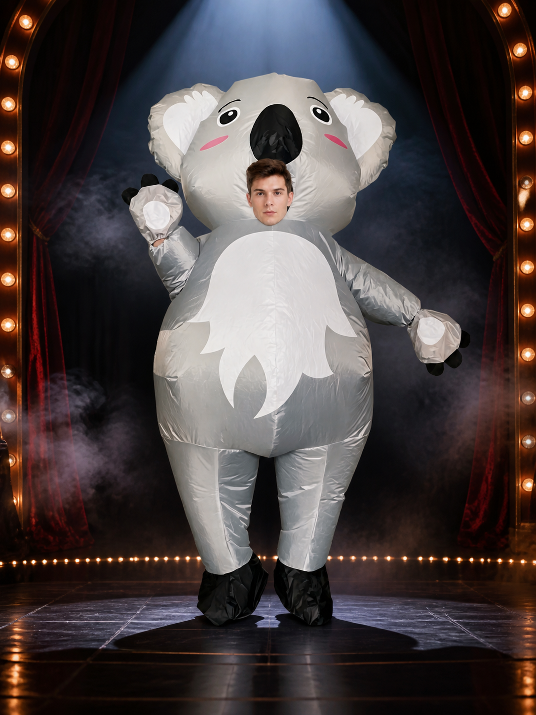 Inflatable Koala Animal Costume, Funny Halloween Christmas Outfit Costumes detail 2