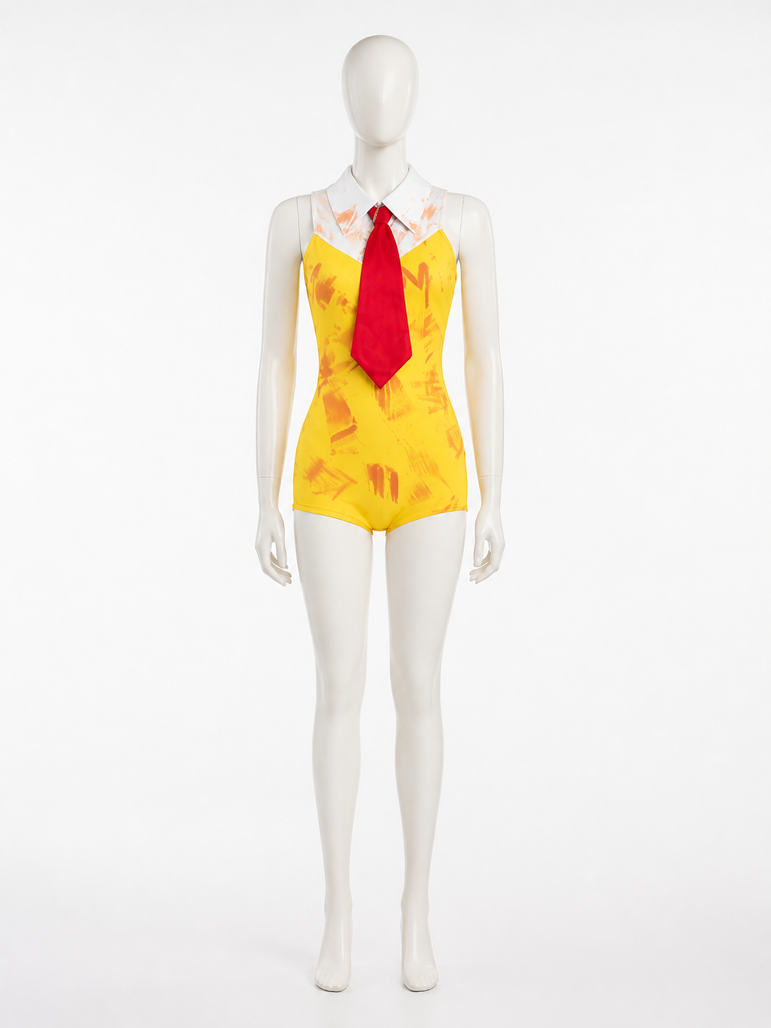 Harley Quinn Halloween Costume Set - Sleeveless Printed Bodysuit with Tie Costumes detail 3