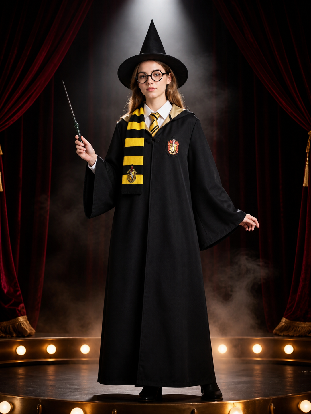 Harry Potter Costume Cloak with Hood for Cosplay and Halloween Costume Capes detail 3