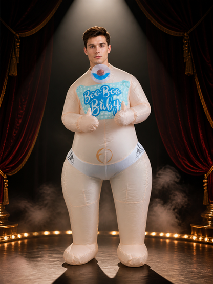 Adult Boo Boo Baby Inflatable Costume, Funny Full Body Suit Costumes detail 3