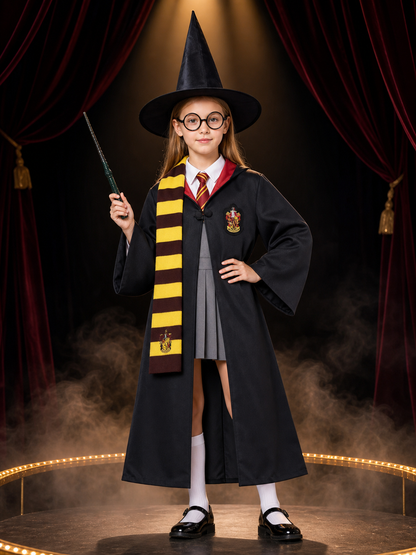 Harry Potter-Style Hooded Robe for Cosplay Costumes detail 3