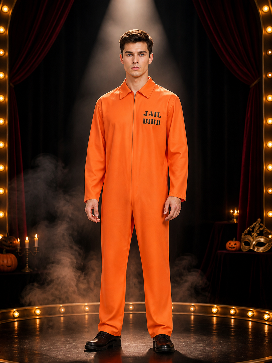 American Prisoner Jumpsuit for Cosplay and Halloween Costumes detail 3