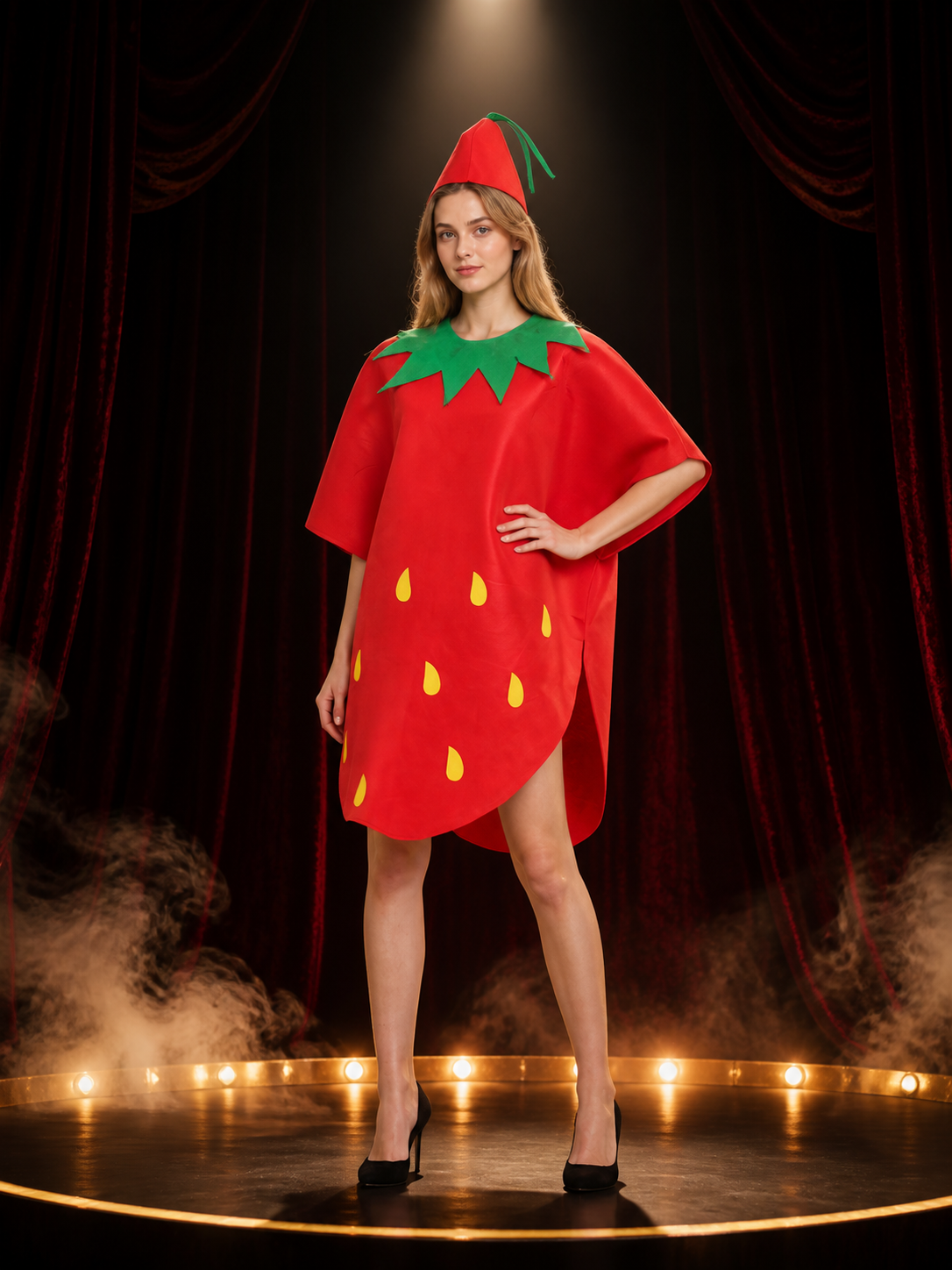 Strawberry Costume for Masquerades and Stage Performances