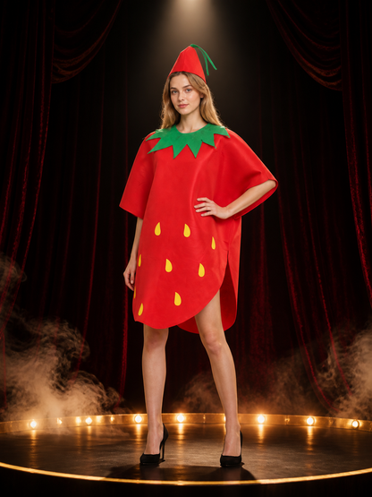 Strawberry Costume for Masquerades and Stage Performances