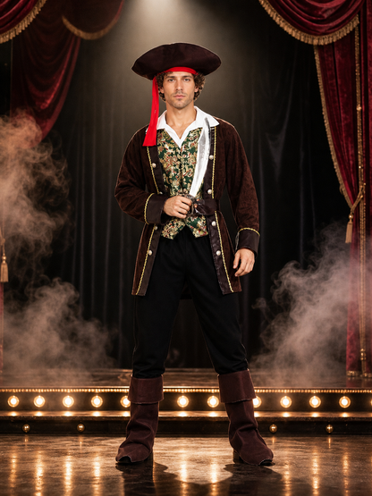 Retro-Style Pirate Costume for Halloween Cosplay m-y009 Costumes detail 3