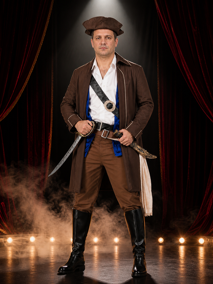 Pirate Costume in a Pirates of the Caribbean Style for Masquerades