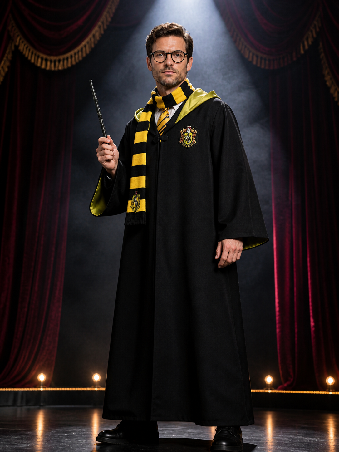 Harry Potter Hufflepuff Robe, 5-Piece Costume
