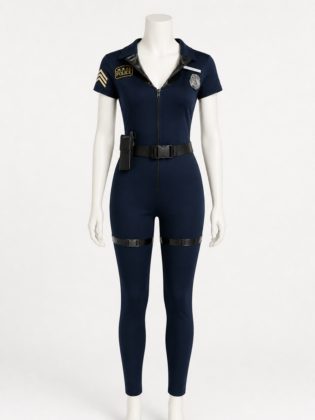 Women's Fitted Police Costume for Cosplay Costumes detail 3