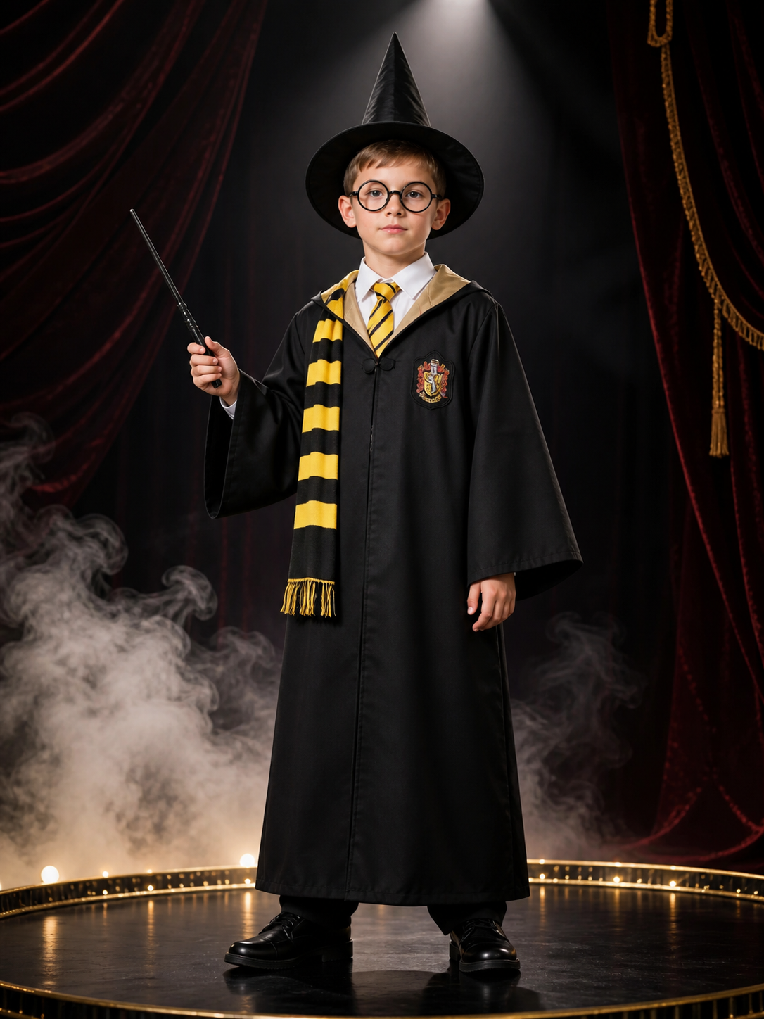 Harry Potter Hufflepuff Hooded Cloak for Cosplay