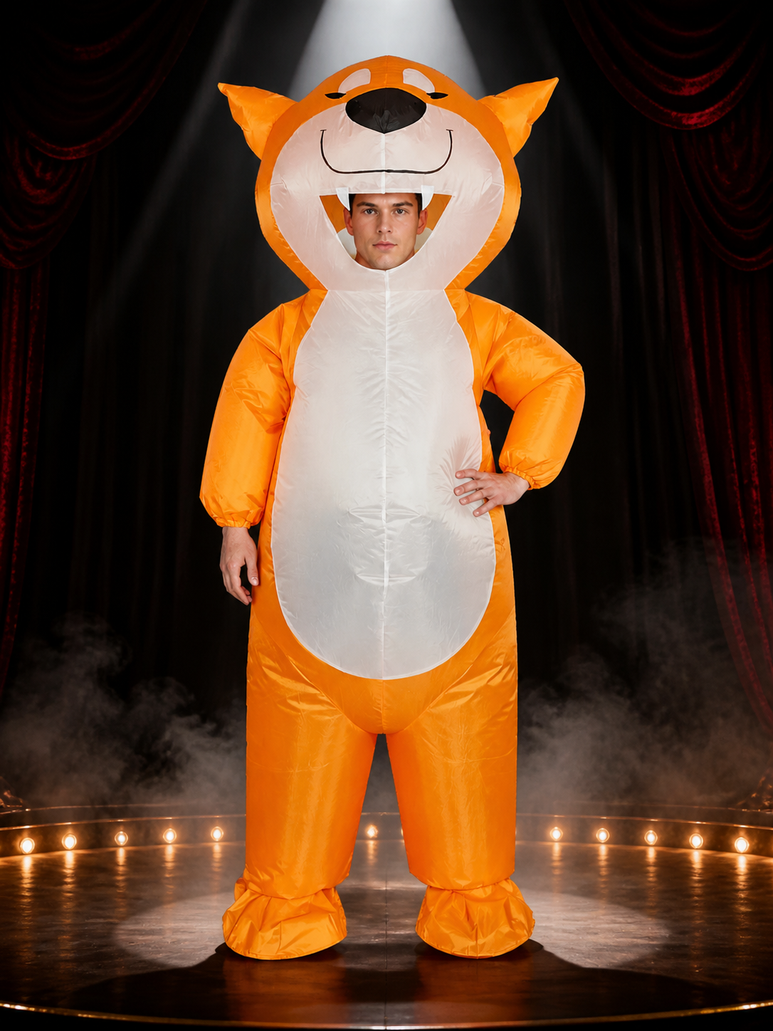 Inflatable Dog Costume, Funny Animal Halloween Jumpsuit Costumes detail 3