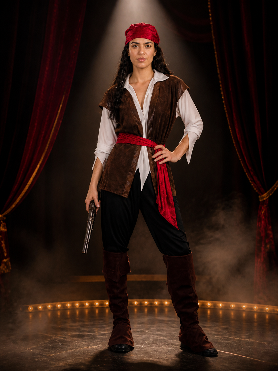 Captain Jack Pirate Costume for Cosplay and Halloween