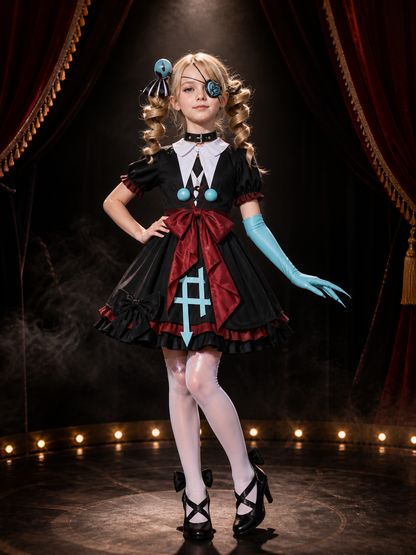 Stella Gothic Cosplay Costume with Eye Patch Costumes detail 3