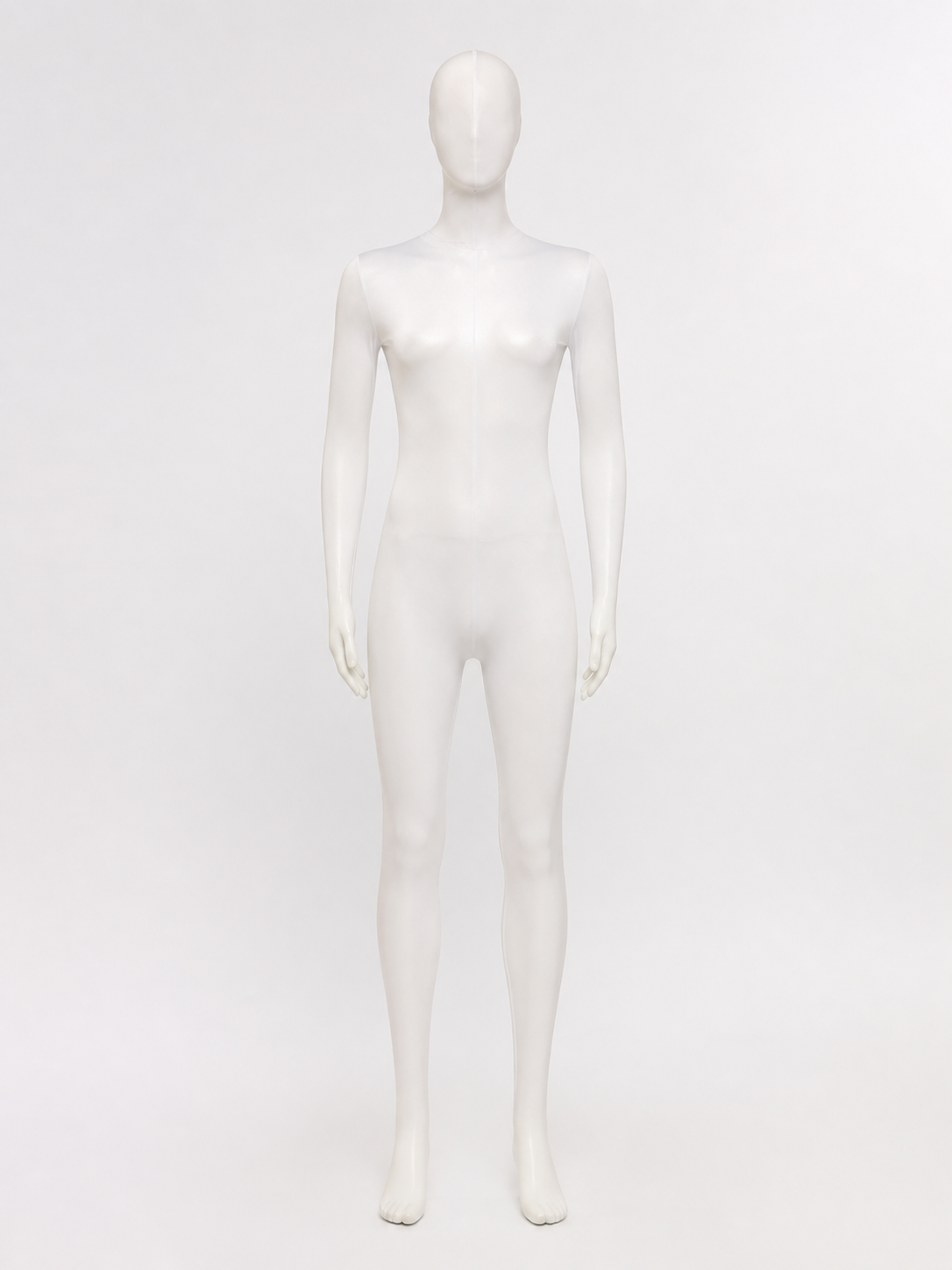 White Ninja Bodysuit Costume, Hooded Invisible Man Full Body Suit for Halloween Costumes detail 3