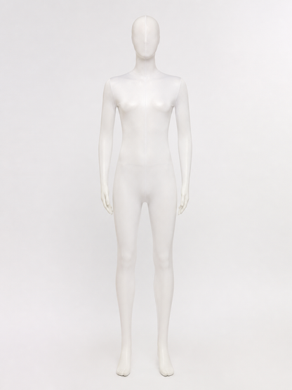White Ninja Bodysuit Costume, Hooded Invisible Man Full Body Suit for Halloween Costumes detail 3